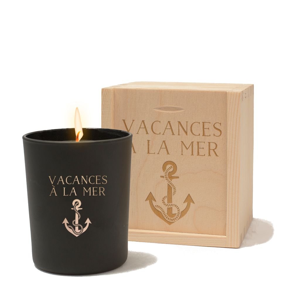 Bougie parfumée et bougeoir personnalisé