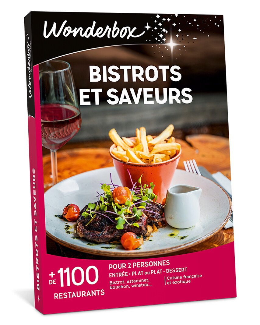 Coffret Bistrots et saveurs (repas pour 2)