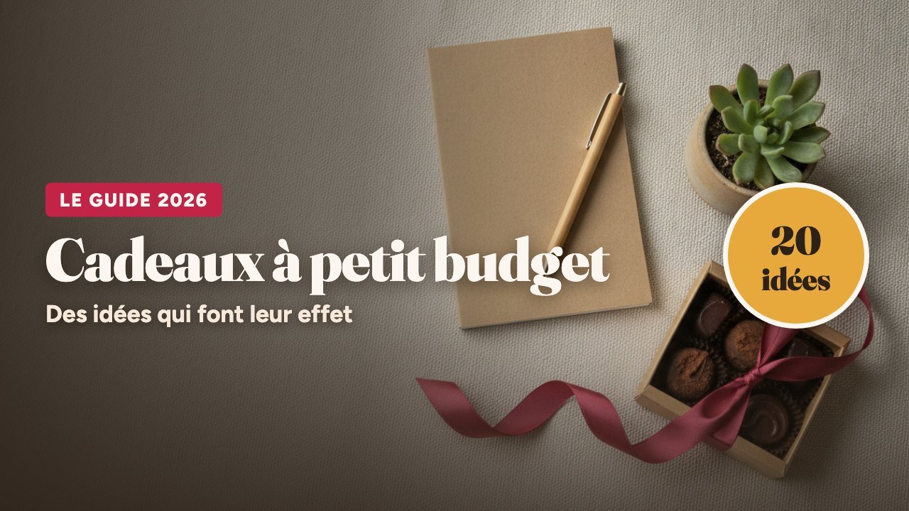 le guide 2026 : Cadeaux à petit budget, Des idées qui font leur effet, 20 idées